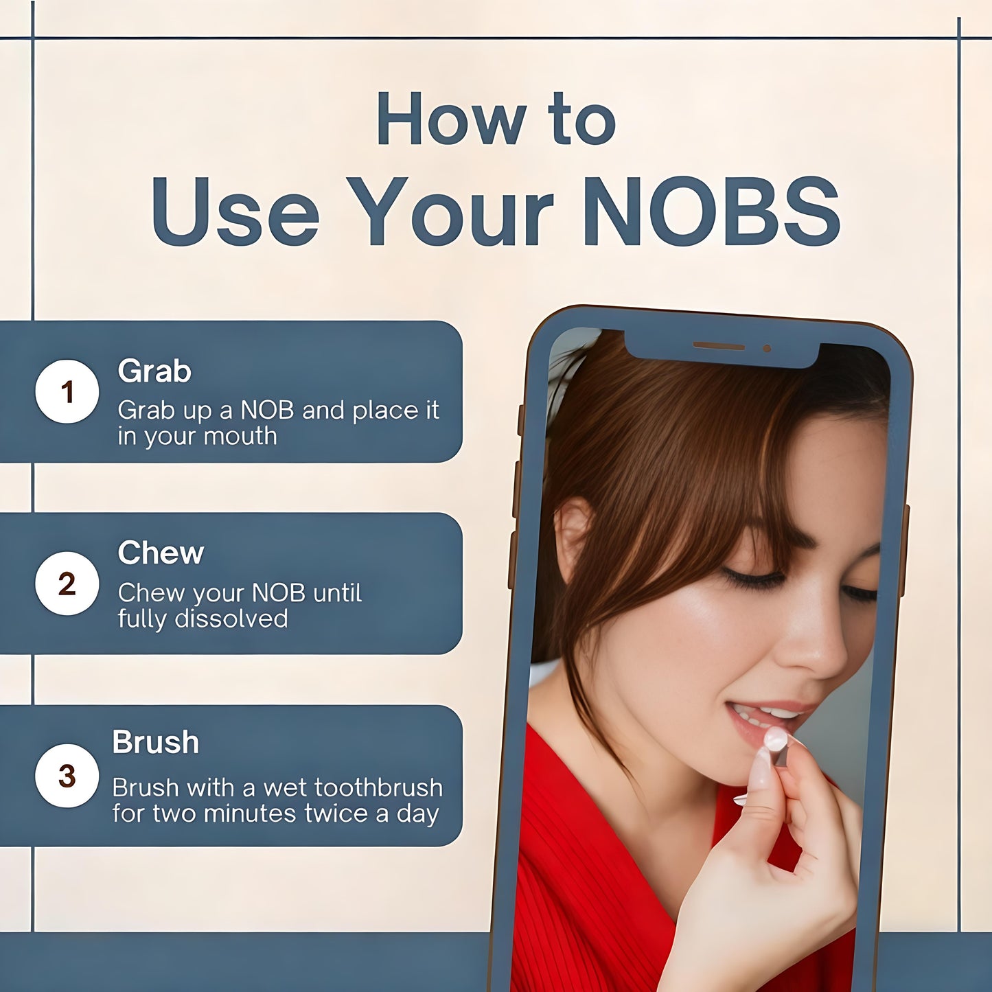 Toothpaste Tablets - Nano Hydroxyapatite, Fluoride Free, Plastic Free, Eco & Travel Friendly - Remineralize with NHA